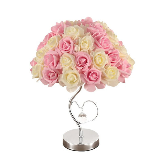 Modern Table Desk Lamp Creative Roses Flower Light