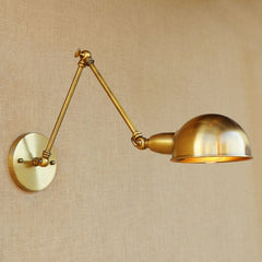 A  Wall Mounted Wall Lamps of  (Copper + Iron) Brushed  Gold (Plated) 