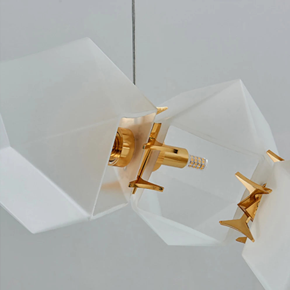 Iron Glass Minimalism LED Pendant Lamp - Golden Atelier
