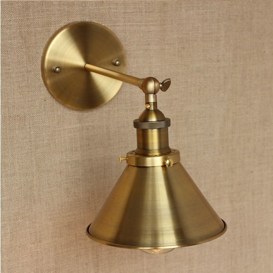 Wrount Iron Brass Vintage Lamp Light Wall Sconce
