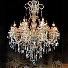 Crystal Chandelier Modern Living Room Bedroom Lamp European Style Lobby Hotel Lamps Luxury Villa Creative Restaurant Lights Golden Atelier 1