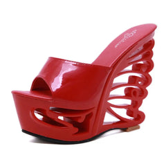 Hollow out High Heels 15cm Wedge Shoes