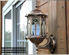 European-Style Rust-Proof Aluminum Wall Lamp for Outdoor Use