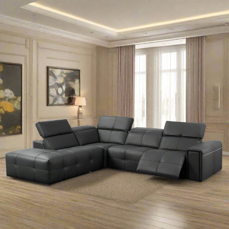 Modern Sectional L-shape Corner Sofa Reclining Sofa