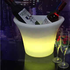 RGB Rechargeable LED Wine Bucket Flower Basket Light Furniture