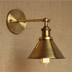 Wrount Iron Brass Vintage Lamp Light Wall Sconce