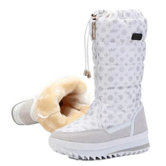 Women Thick Plush Waterproof High Snow Boots