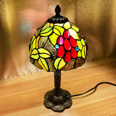 Tiffany Art Stained Glass Table Lamp Nightstand