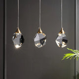 220V/110V Pendant Lights Led Full Brass Crystal Hanging Lamps