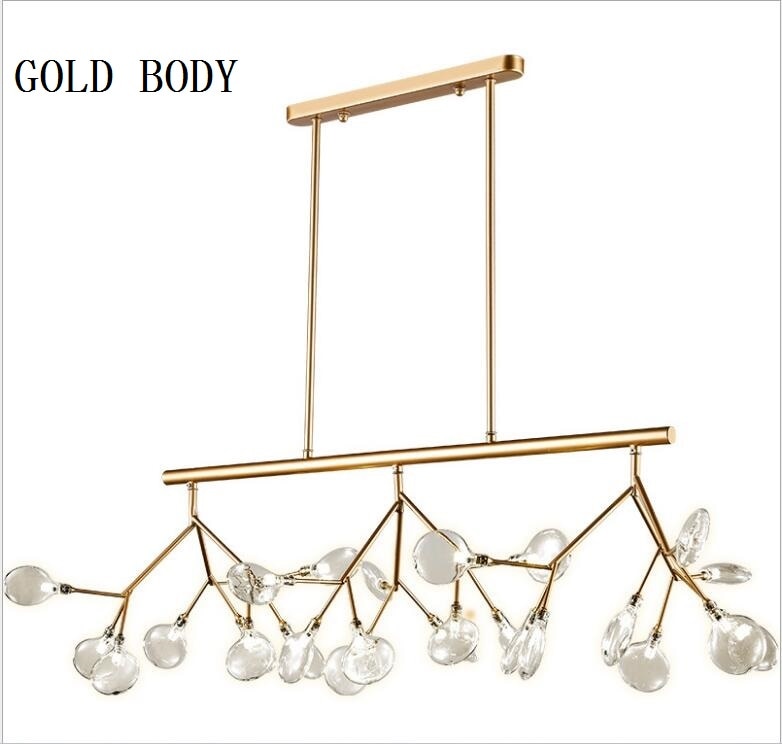 LED Firfly Black /Gold Rectangle Pendant Lamp