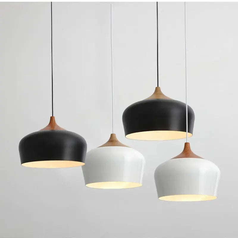 Hanging Aluminum Lampshade Pendant Lights - Golden Atelier