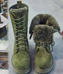 Thicken Fur Snow Boots Suede High Top Non-slip Boots