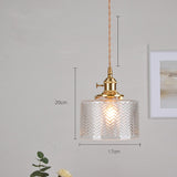 Glass LED Pendant Light Fixtures Knob Switch Modern Hanging Lamp