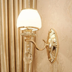 Single Double Head Zinc Alloy Crystal Wall Lamp