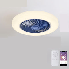 Smart Air Invisible Blades Retractable Silent Fan With Light