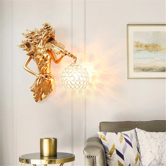 Creative Crystal Wall Lamp Gold Background Wall Light