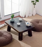 Solid Wood Tatami Coffee Table Rectangle Side Table 40*40*22cm 