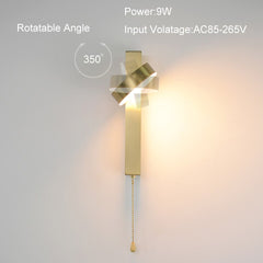 Golden Atelier LED Wall Sconce with Switch-Warm White