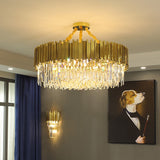 Modern Crystal Gold LED Room Decor Chandelier