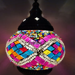 Handcrafted Mosaic Glass Bed Light