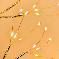 LED Copper Wire Christmas Tree Night Light for Home Decoration - Golden Atelier