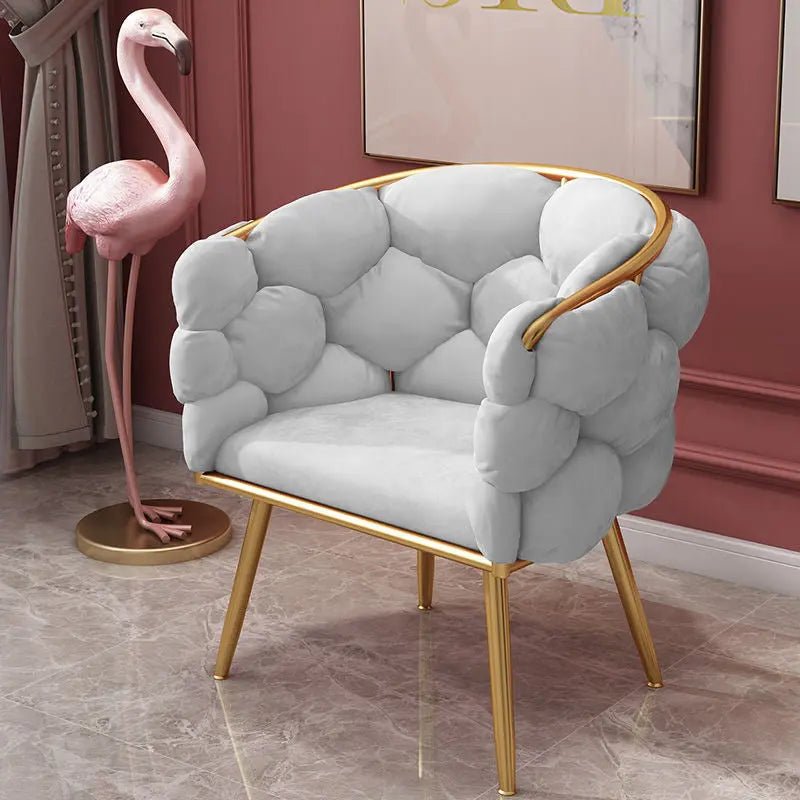 Leisure Single Sofa Light Creative Bedroom Chair - Golden Atelier