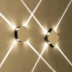 Modern Creative Round Square Wall Lamp - LED Indoor Light - Golden Atelier