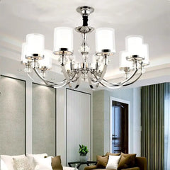 Modern Crystal Chandelier LED Lighting for Living Room - Golden Atelier