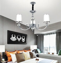 Modern Crystal Chandelier LED Lighting for Living Room - Golden Atelier