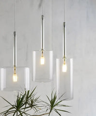 Modern Glass Pendant Lights for Minimalist Dining Room Bedroom - Golden Atelier