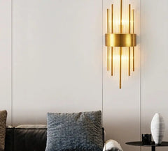 Modern Gold Crystal Wall Lights for Bedroom Living Room - Golden Atelier