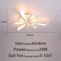 Modern LED Ceiling Chandelier Lights for Living Room Bedroom Dining Study Room - Golden Atelier
