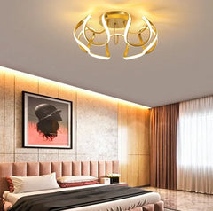 Modern LED Chandeliers for Bedroom and Living Room - Golden Atelier