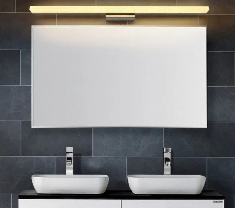 Modern LED Mirror Light Stainless Steel Wall Lamp for Bathroom - Golden Atelier