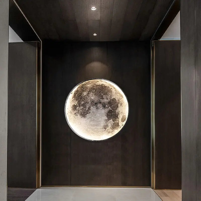 Modern Moon LED Wall Light - Golden Atelier