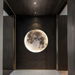 Modern Moon LED Wall Light - Golden Atelier