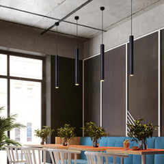 Modern Wood and Aluminum Slope Pendant Lights for Dining Room - Golden Atelier