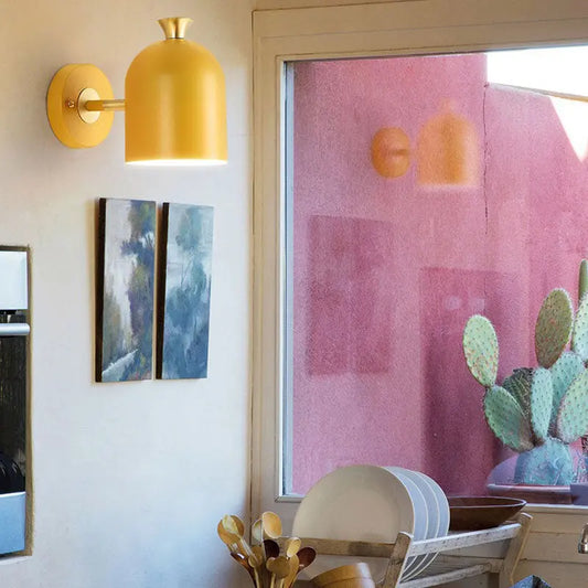Nordic Macaron LED Wall Lamp for Colorful Home Decors Lighting