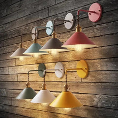 Nordic Simplicity LED Wall Light with Colorful Macarons for Home Improvement - Golden Atelier