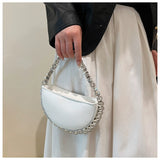 Round Diamond Chain Shiny Evening Bags Women Handbags