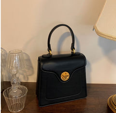 Structured Pu Top Handle Bag
