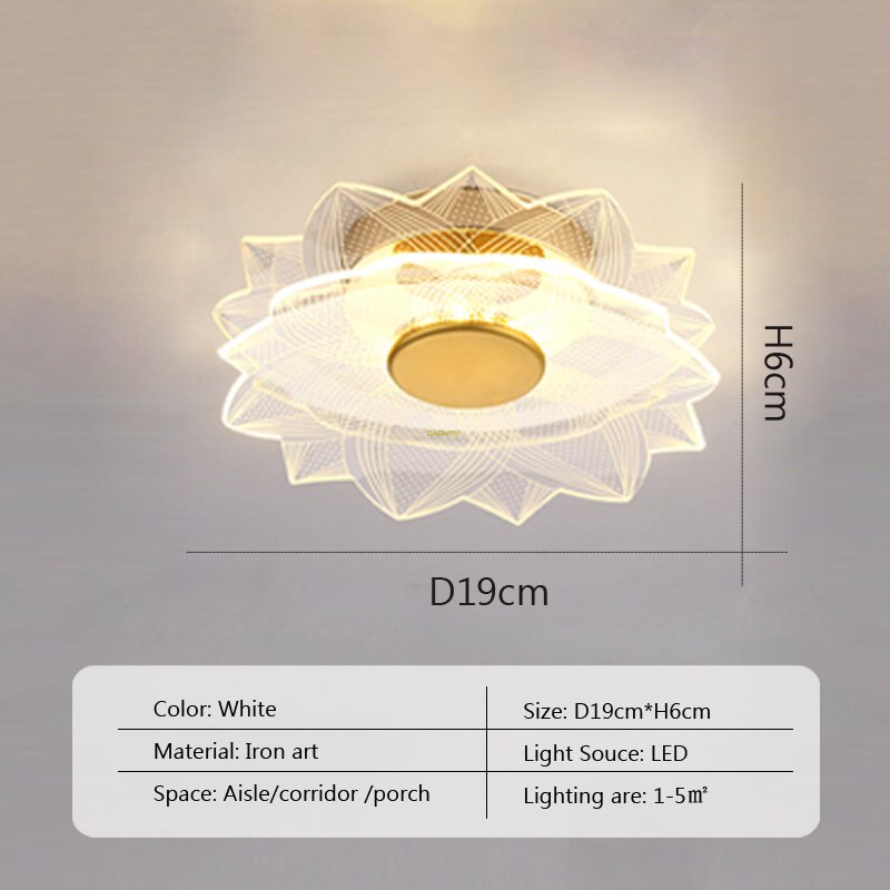 LED Ceiling Light Acrylic Creative Minimalist Lighting Fixture
