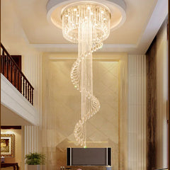 Modern Crystal Chandelier LED Ceiling Light Fixture Luminaire. Golden Atelier 3