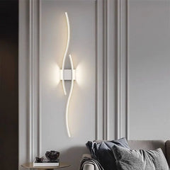 Black White Gold LED Lamps  For Sofa Background Wall Décor Golden Atelier