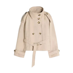Belted Double Breasted Trench Coat