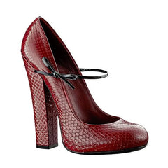 Butterfly Knot Square Heel Pumps