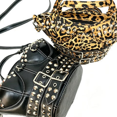 Studded Buckled Corset Bag