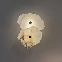 Natural Marble LED Wall Lamp Copper Lighting Sconce For Wall Decor Golden Atelier