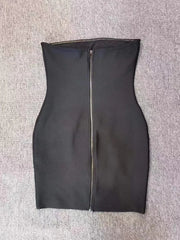 Strapless Beaded Star Embellished Bodycon Dress