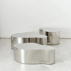 Special shape Light Creative Stainless Steel Coffee Table